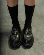 Elena Iachi E3728 Silver Loafers - Image 5