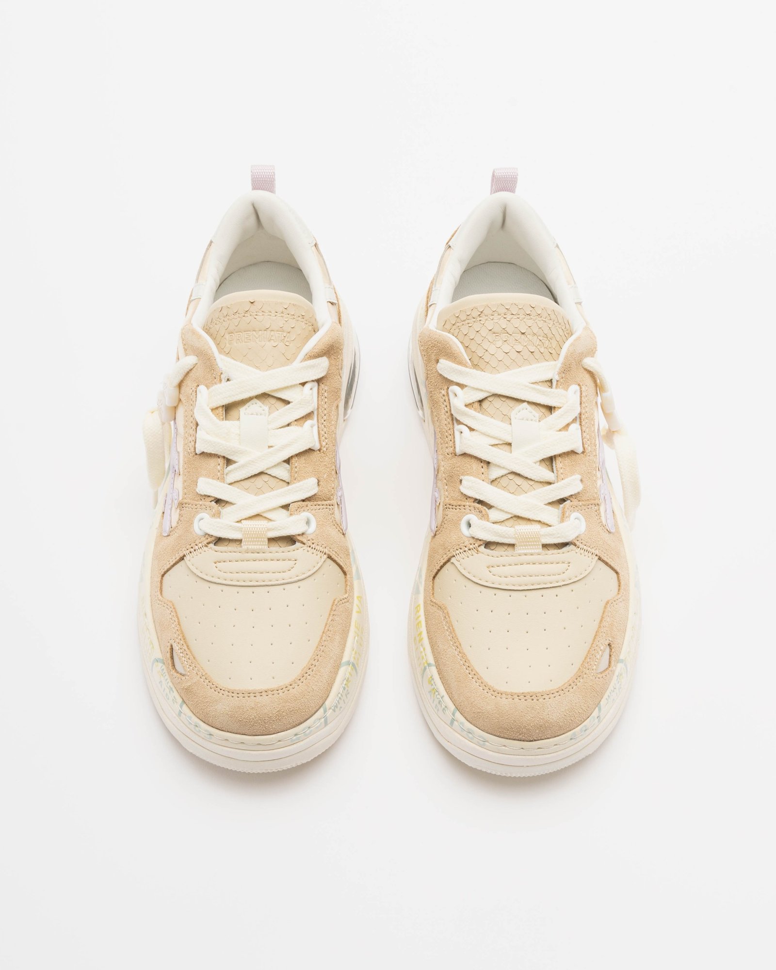 Premiata DRAKED 368 Beige Sneakers - Image 2