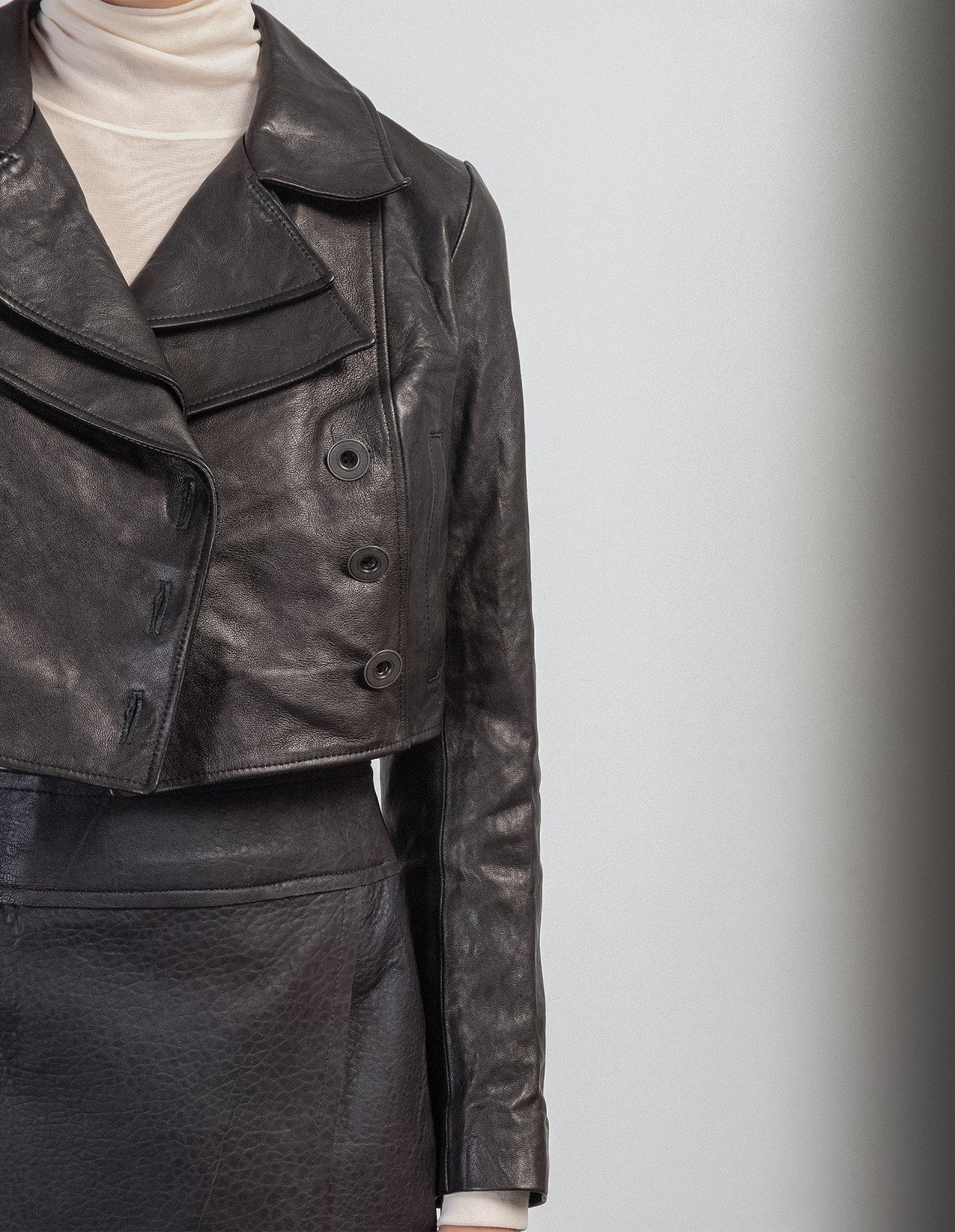 Le Ruemarcel MEGANE Black Cropped Jacket