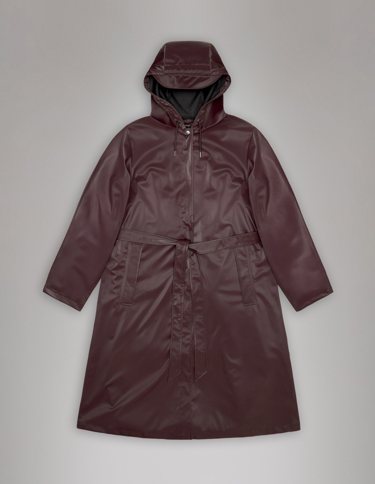 Parka Rains A-Line Longer W Jacket Purple - Image 5