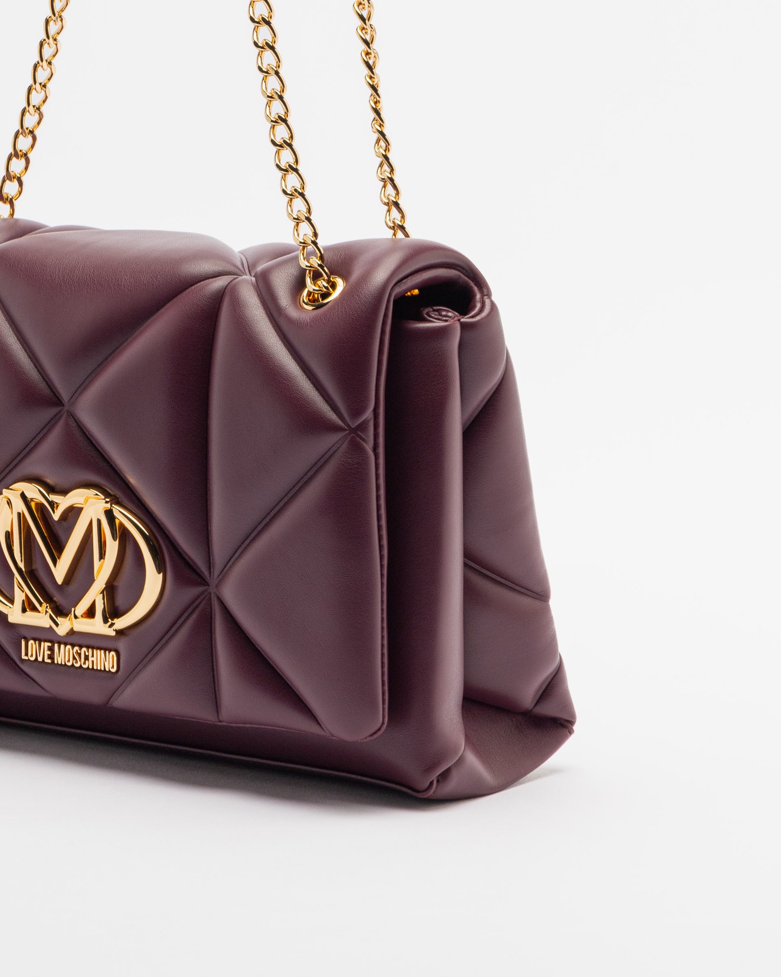 Moschino Love shoulder bag JC4041PP1M Burgundy - Image 3