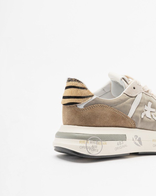 Premiata CASSIE 7675 Taupe Sneakers - Image 5