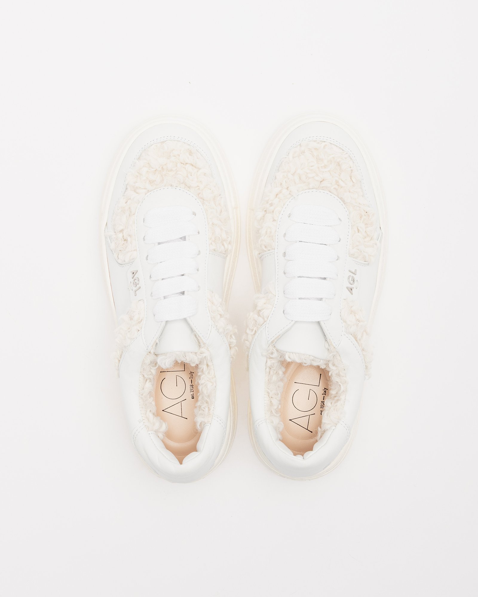 White sneakers AGL Giuly Cool White - Image 4