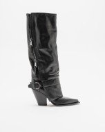 High barrel boots Elena Iachi E-4493 Black