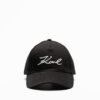 Karl Lagerfeld K/Signature Glitter Cap Black Boné - Black