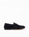Officine Creative Airto 001 Taupe Moccasins - Blue