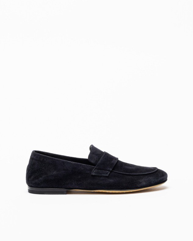 Officine Creative Airto 001 Taupe Moccasins - Blue
