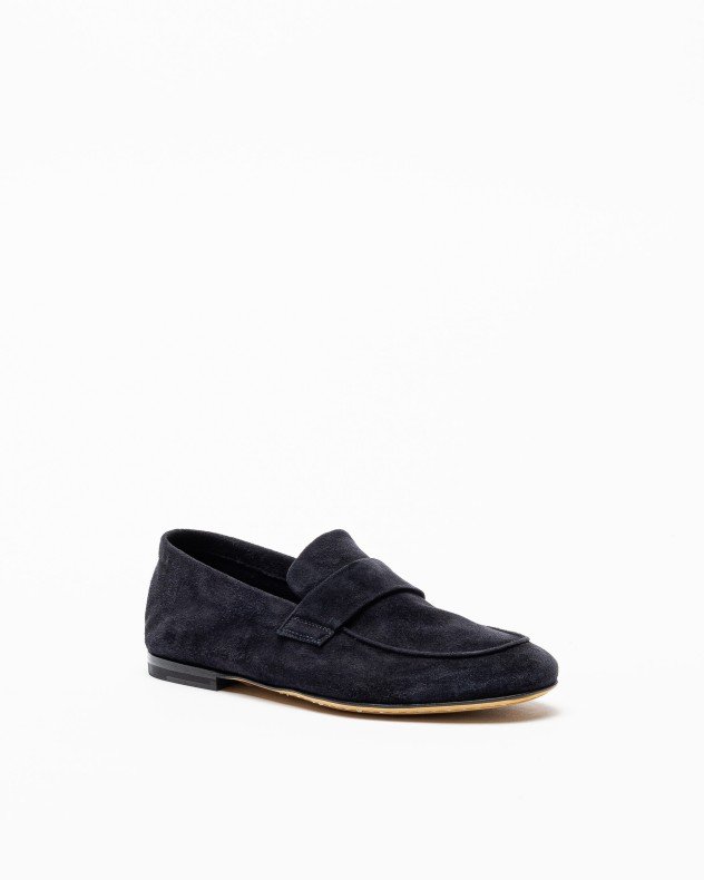 Officine Creative Airto 001 Blue Moccasins - Blue