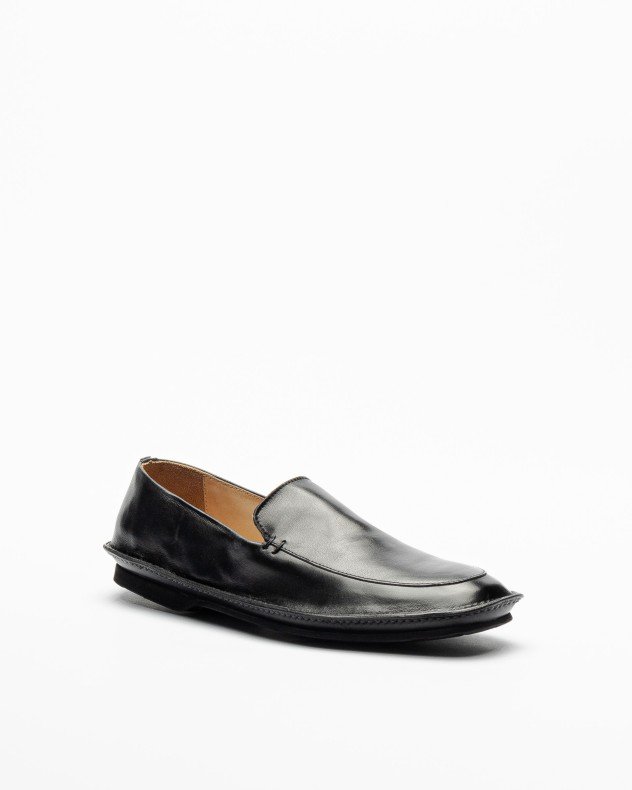 Premiata 32182 Black Moccasins - Black