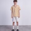 OAS Sculpt Box Terry Cuba Yellow Short sleeve shirt - Yellow