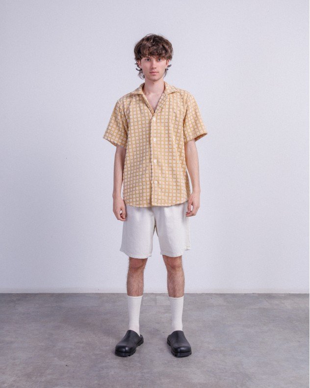 OAS Sculpt Box Terry Cuba Yellow Short sleeve shirt - Yellow