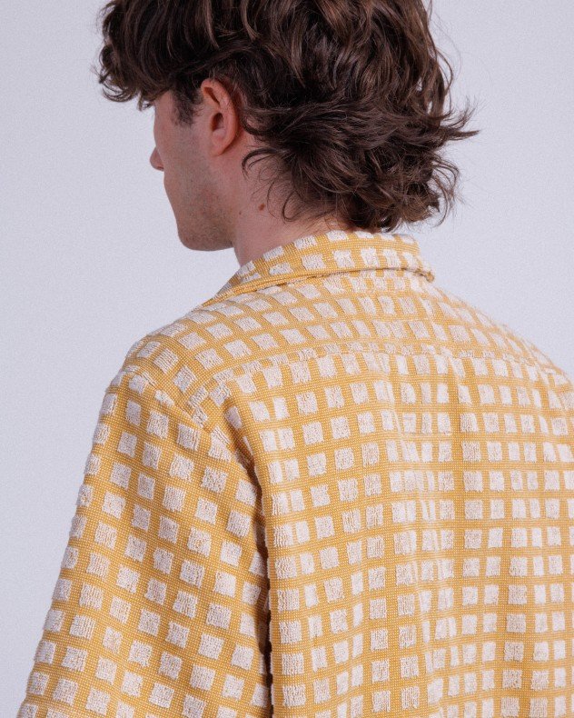 OAS Sculpt Box Terry Cuba Yellow Short sleeve shirt - Yellow