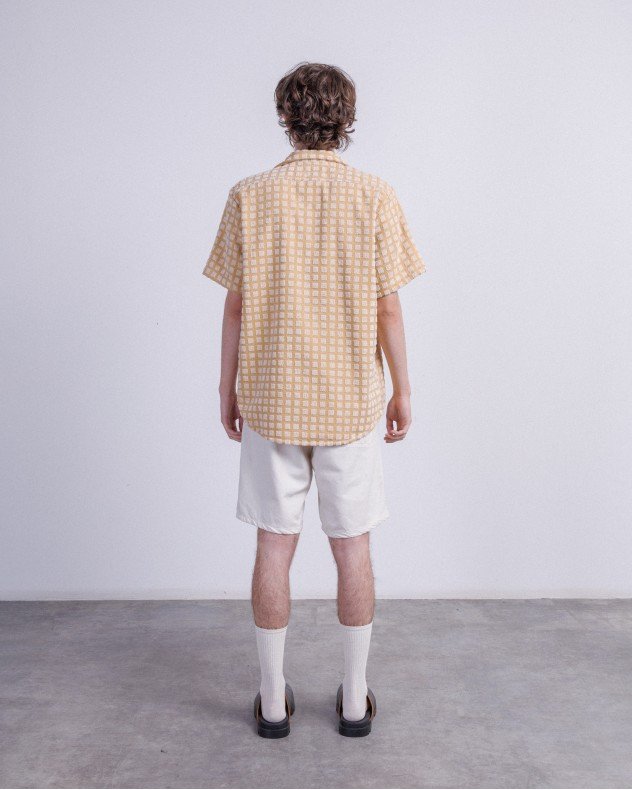 OAS Sculpt Box Terry Cuba Yellow Short sleeve shirt - Yellow