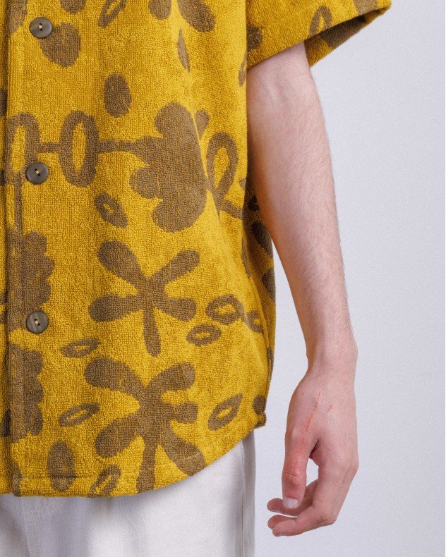 OAS Galbanum Terry Cuba Yellow Short sleeve shirt - Yellow