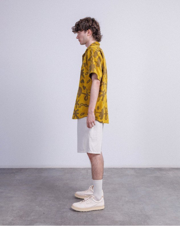 OAS Galbanum Terry Cuba Yellow Short sleeve shirt - Yellow