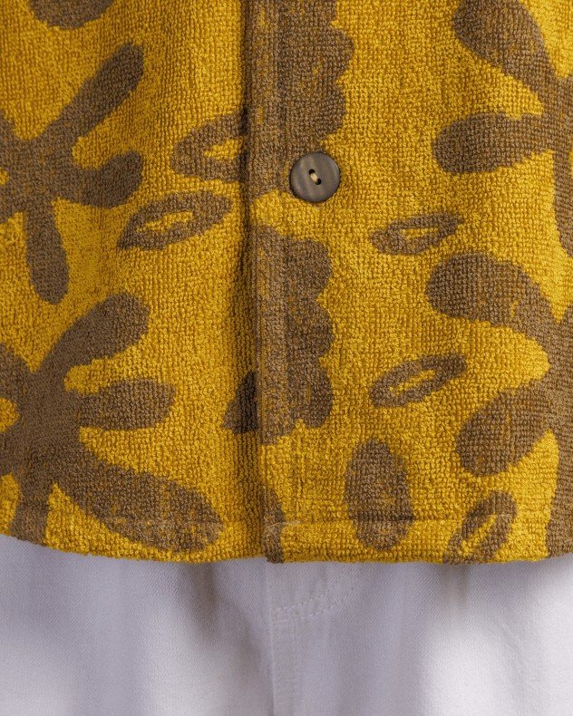 OAS Galbanum Terry Cuba Yellow Short sleeve shirt - Yellow