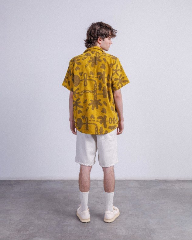 OAS Galbanum Terry Cuba Yellow Short sleeve shirt - Yellow