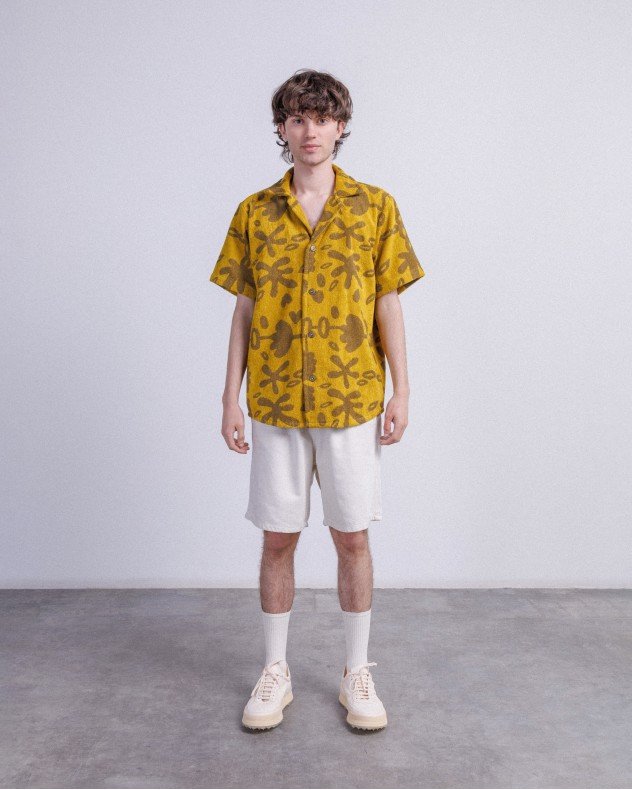 OAS Galbanum Terry Cuba Yellow Short sleeve shirt - Yellow