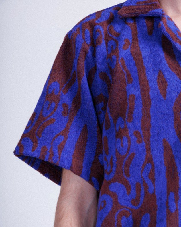 OAS Thenards Jiggle Cuba Blue Shirt - Blue