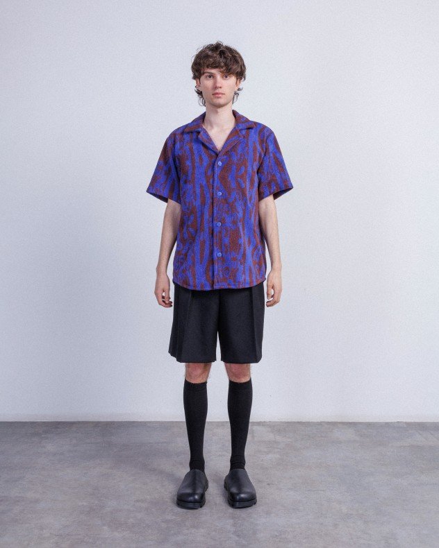 OAS Thenards Jiggle Cuba Blue Shirt - Blue