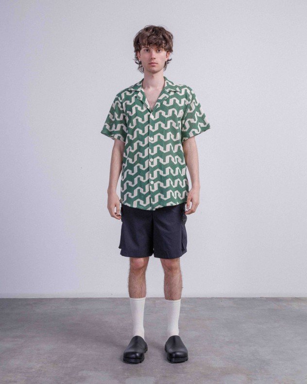 OAS Atlas Cuba Green Short sleeve shirt - Green