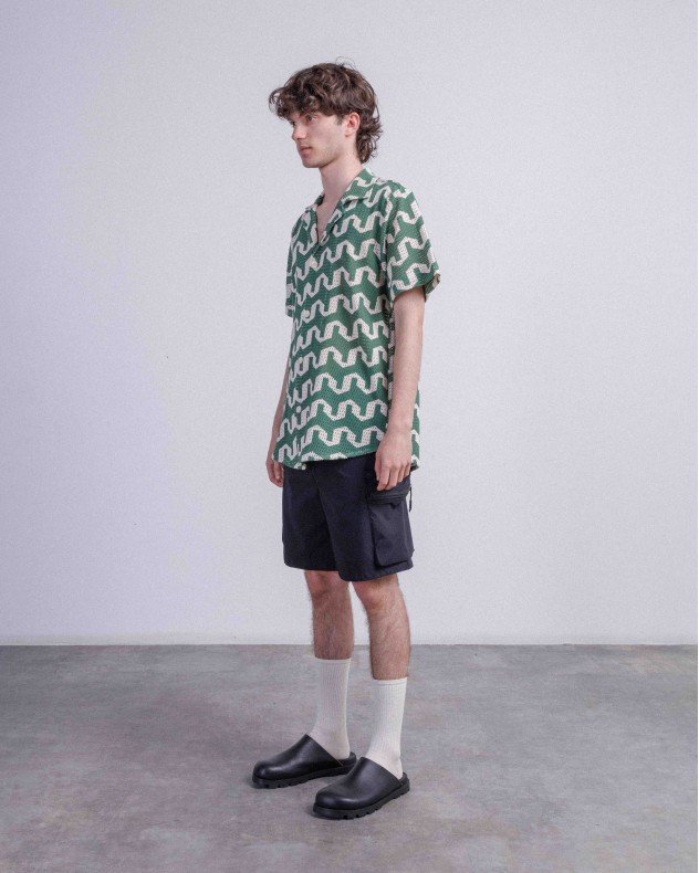 OAS Atlas Cuba Green Short sleeve shirt - Green