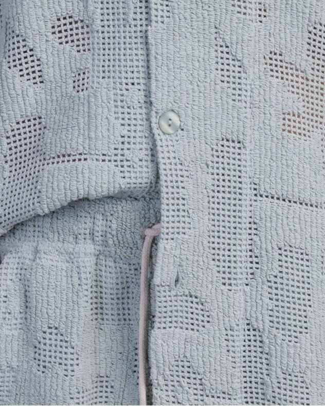 OAS Galbanum cuba crochet Green Short sleeve shirt - Green