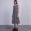 Malloni M24E40788 Gray Long dress - Gray