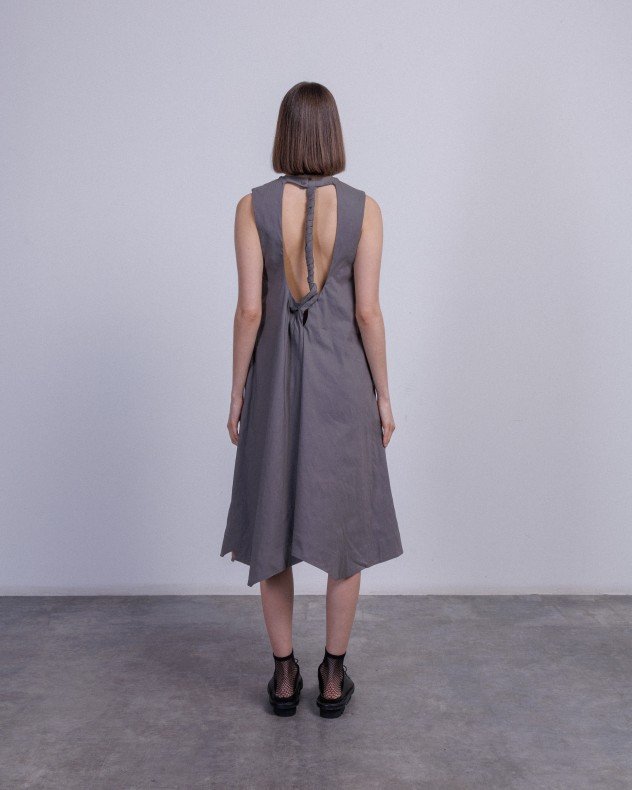 Malloni M24E40788 Gray Long dress - Gray