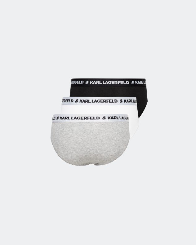 Karl Lagerfeld Logo Set - Pack 3 Multicolour Briefs - Multicolour