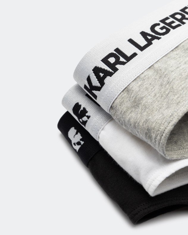 Karl Lagerfeld Logo Set - Pack 3 Multicolour Briefs - Multicolour