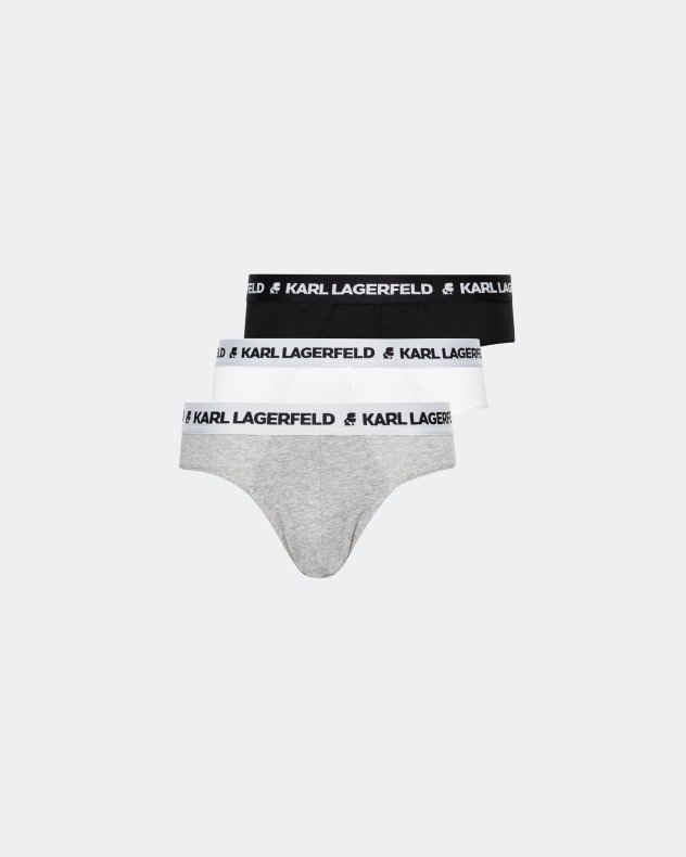 Karl Lagerfeld Logo Set - Pack 3 Multicolour Briefs - Multicolour