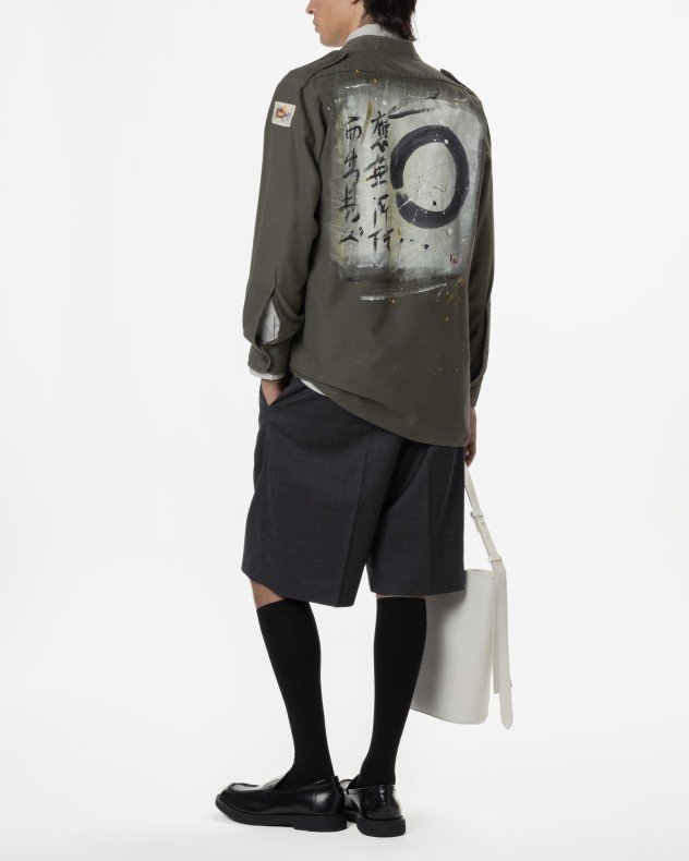 Notprinted SUTRA Green Long shirt - Green