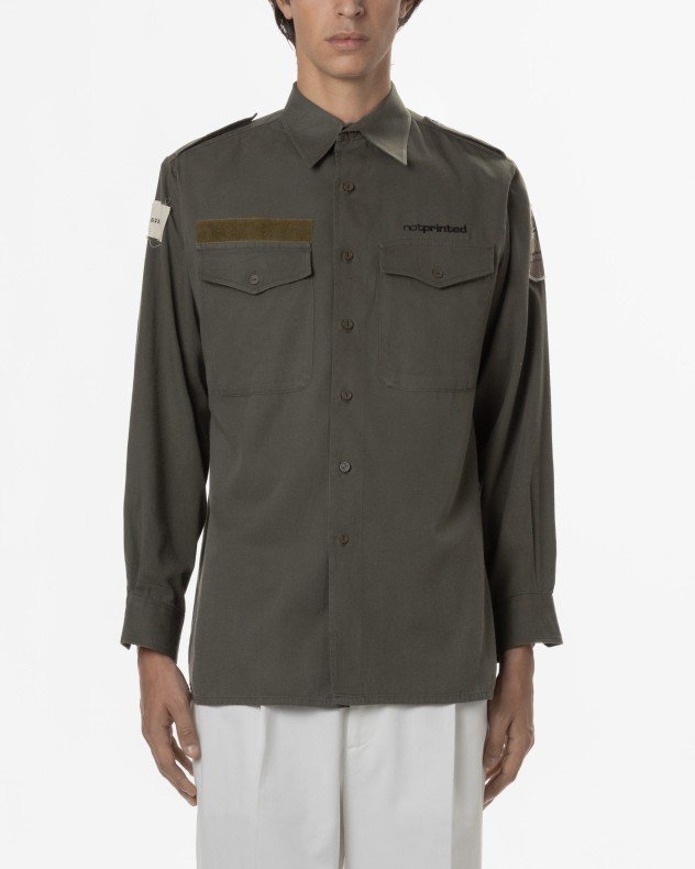 Notprinted AUSTRIA GEISHA1 Green Shirt - Green