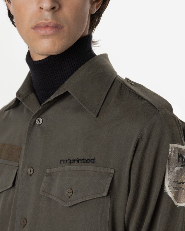 Notprinted AUSTIA MADAME Green Long shirt - Green