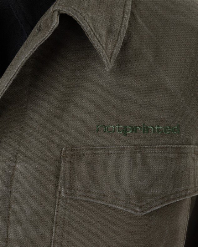 Notprinted NEUTRAL Green Shirt jacket - Green