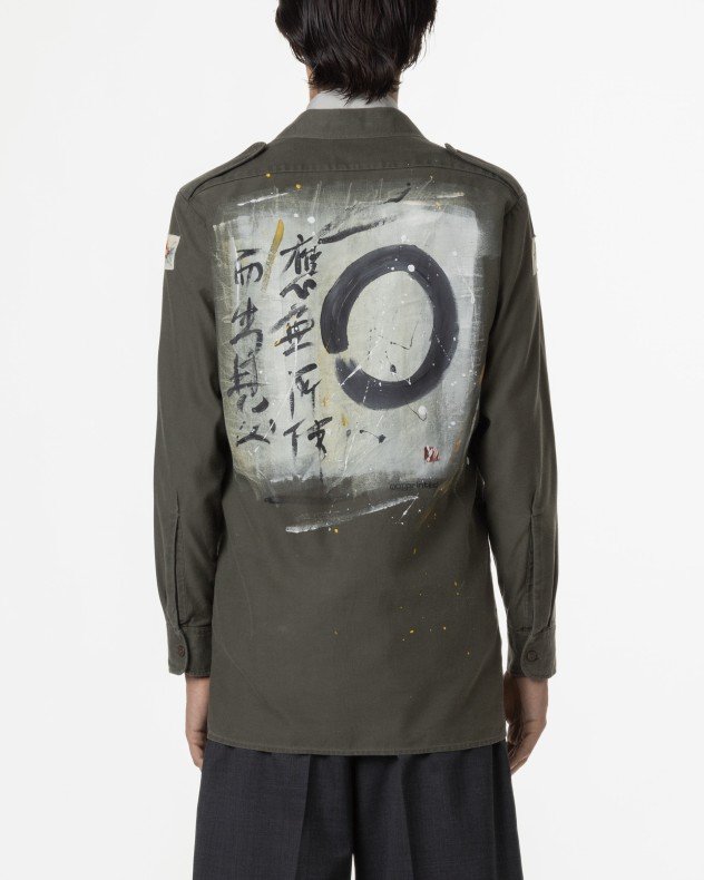 Notprinted SUTRA Green Long shirt - Green