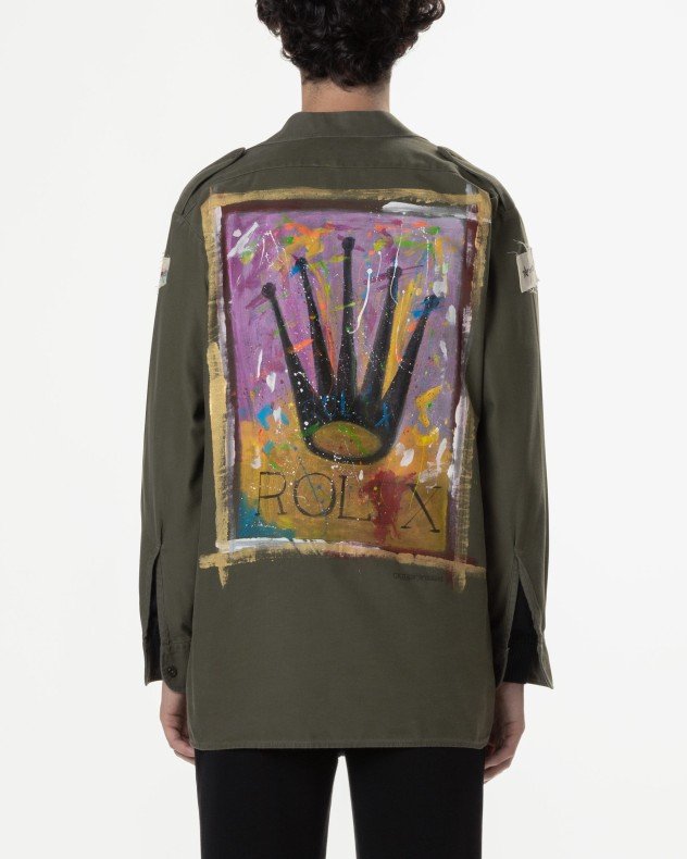 Notprinted ROLEX POP Green Shirt - Green