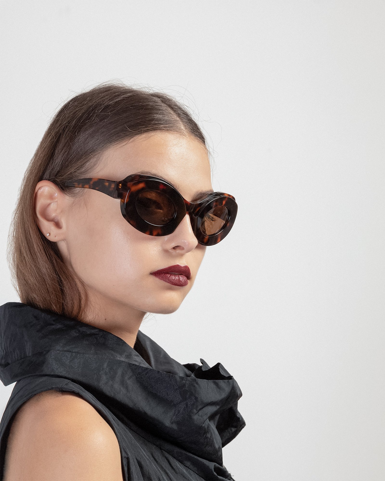 Henrik Vibskov AW24STUD-A903 Brown Sunglasses - Brown