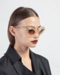 Henrik Vibskov AW24STUD-A903 Brown Sunglasses - Yellow