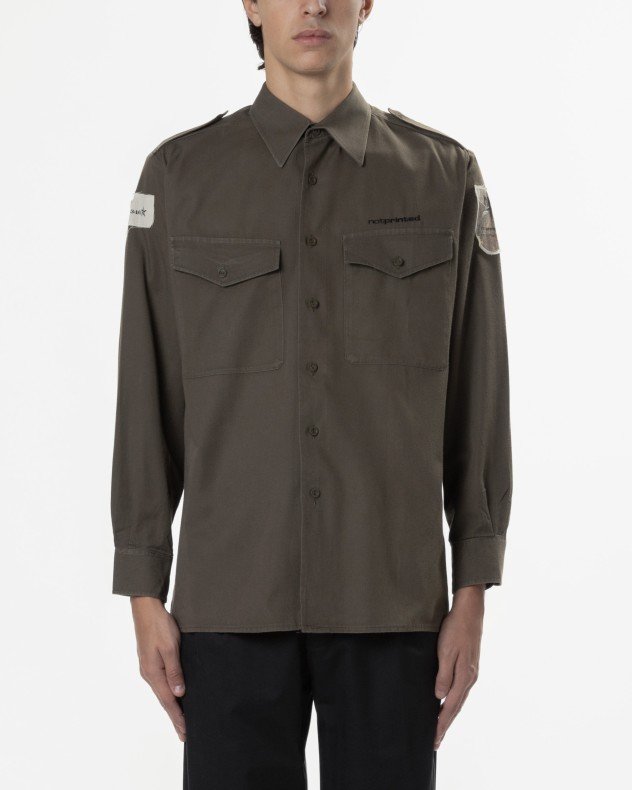 Notprinted AUSTRIA ROCKSTA Green Shirt - Green