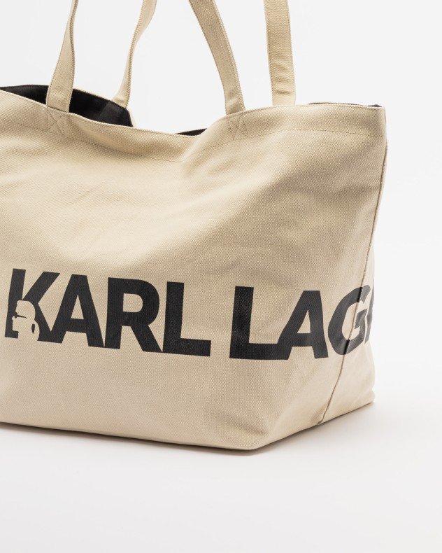 Karl Lagerfeld K/ESSENTIAL OVERSIZED LOGO SHOPPER Beige Shopper bag - Beige
