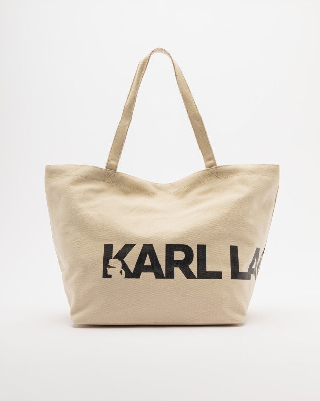 Karl Lagerfeld K/ESSENTIAL OVERSIZED LOGO SHOPPER Beige Shopper bag - Beige