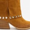 PROF FRED Taupe Cowboy boots - Camel