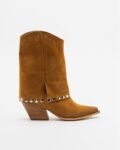 PROF FRED Taupe Cowboy boots - Camel