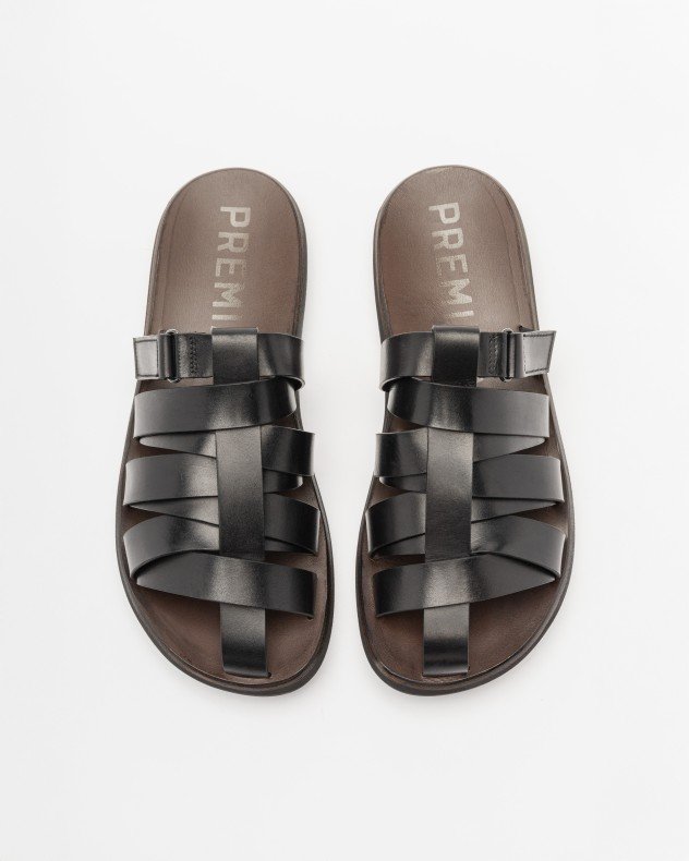Premiata 32285 Black Slide sandals - Black