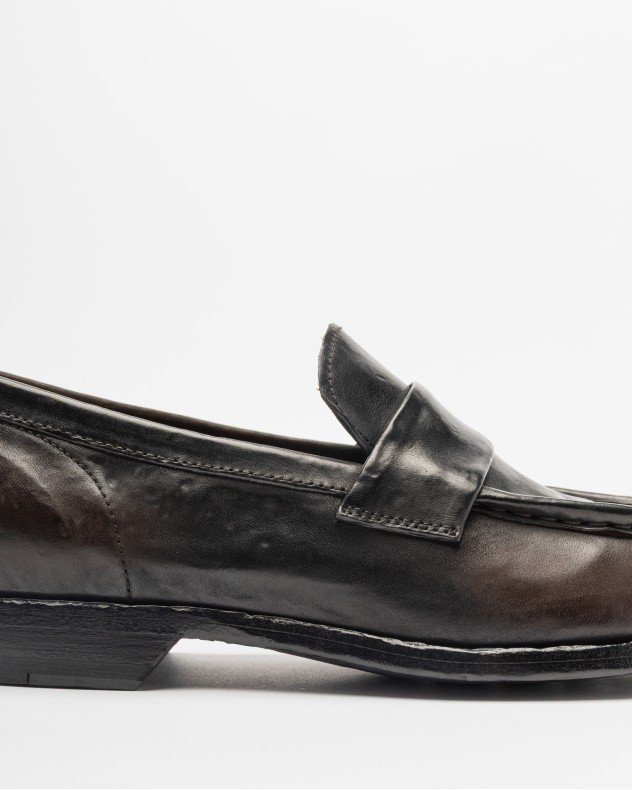 Officine Creative SOUND/001 Brown Moccasins - Black