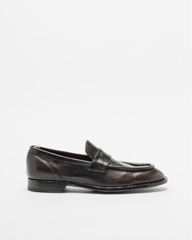 Officine Creative SOUND/001 Brown Moccasins - Black