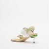 4ccccees OSHA LINE MID White Sandals - White