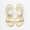 4ccccees OSHA LINE MID White Sandals - White